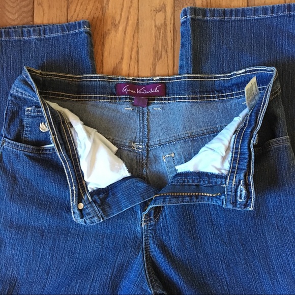 Straight Leg Blue Jeans 12P Gloria Vanderbilt - Picture 4 of 5